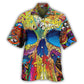 Colorful Summer Skull Art - Hawaiian Shirt
