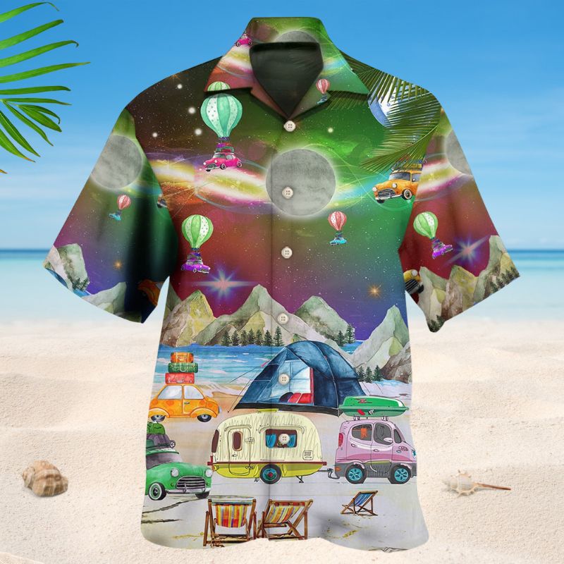 Amazing Camping Night Christmas – Hawaiian Shirt