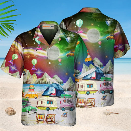 Amazing Camping Night Christmas – Hawaiian Shirt