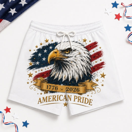 America 250th Anniversary Beach Short- Eagle American Pride Short