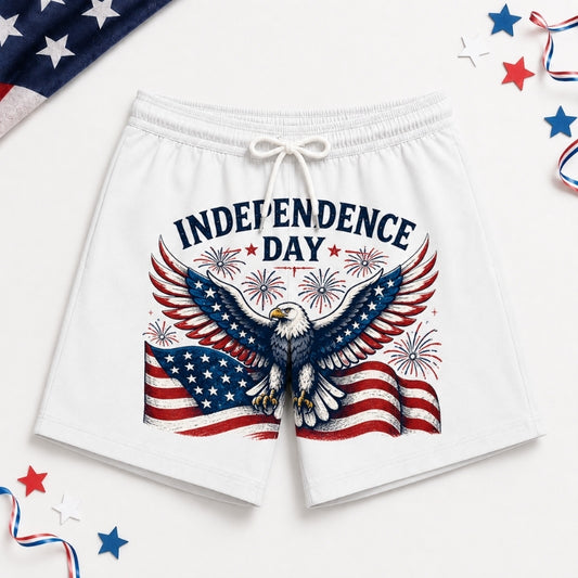 America 250th Anniversary Beach Short- Independence Day Eagle