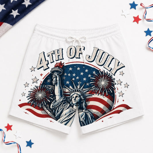 America 250th Anniversary Beach Short- Liberty Fourth of July