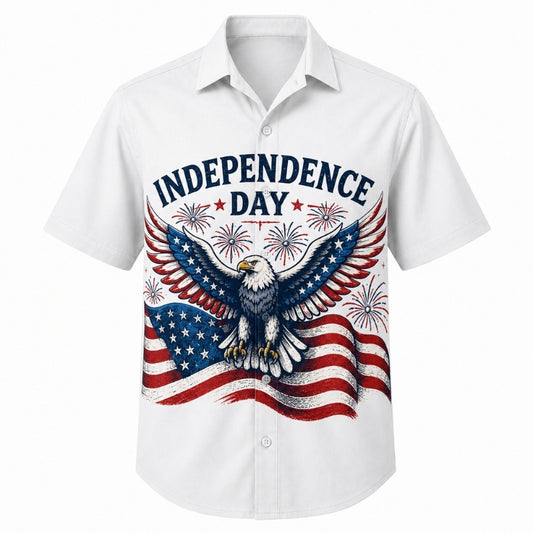 America 250th Anniversary Hawaiian Shirt - Independence Day Eagle