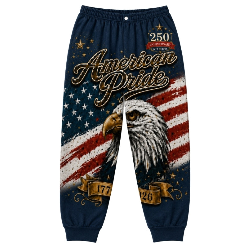 America 250th Anniversary Pajamas Short Sleeve - American Pride Eagle