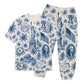 America 250th Anniversary Pajamas Short Sleeve - Blue Liberty Palm