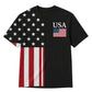 America 250th Anniversary Pajamas Short Sleeve - Bold USA Flag Block