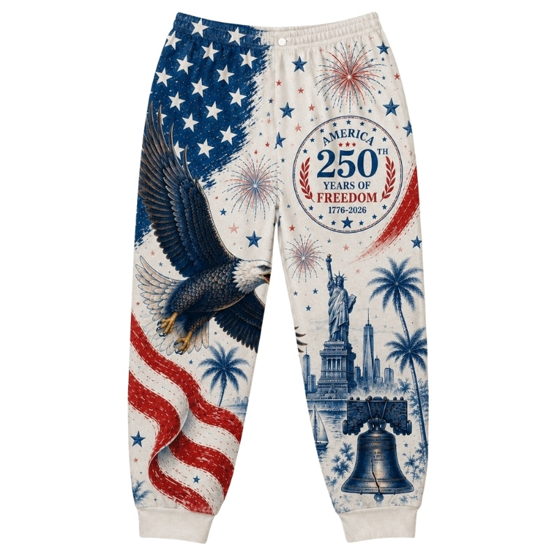 America 250th Anniversary Pajamas Short Sleeve - Eagle Liberty Bell