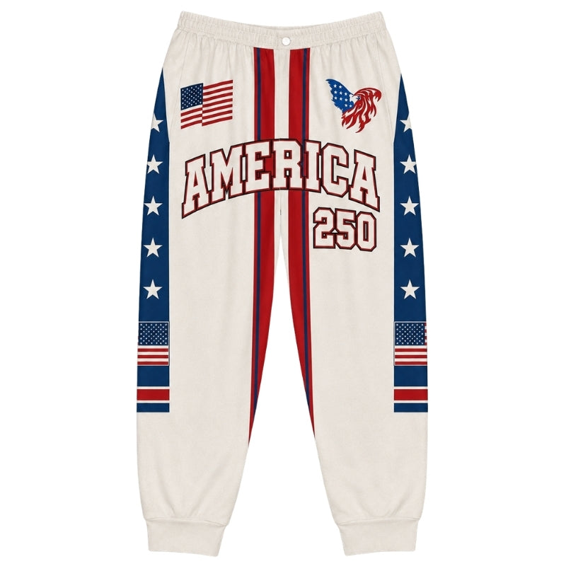 America 250th Anniversary Pajamas Short Sleeve - Eagle Stripe America Crest