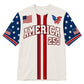 America 250th Anniversary Pajamas Short Sleeve - Eagle Stripe America Crest