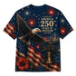 America 250th Anniversary Pajamas Short Sleeve - Firework Eagle Bell