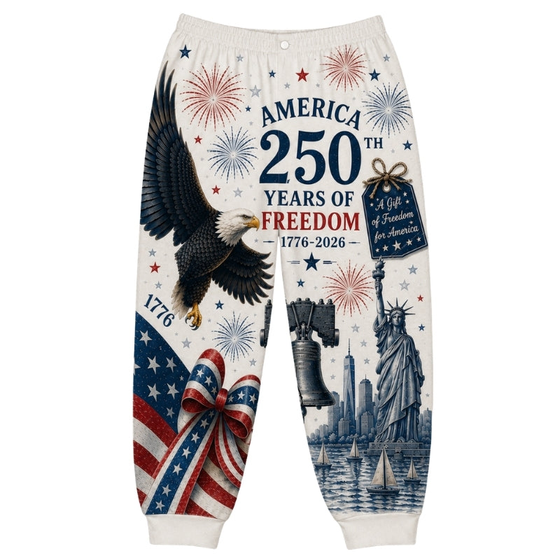 America 250th Anniversary Pajamas Short Sleeve - Freedom Eagle Bell