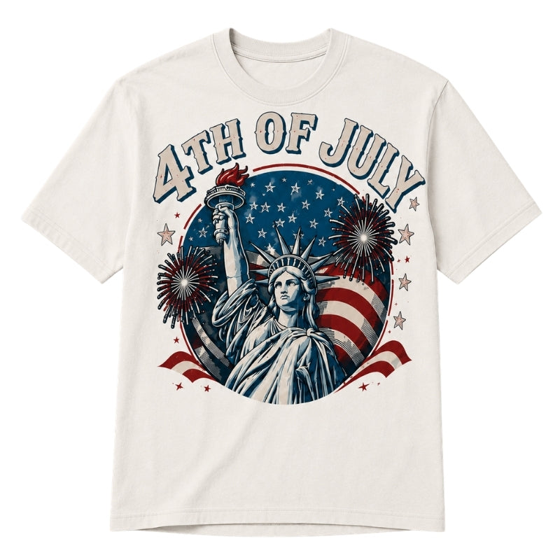 America 250th Anniversary Pajamas Short Sleeve - Liberty Firework Glow