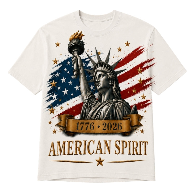 America 250th Anniversary Pajamas Short Sleeve - Liberty Spirit Flag