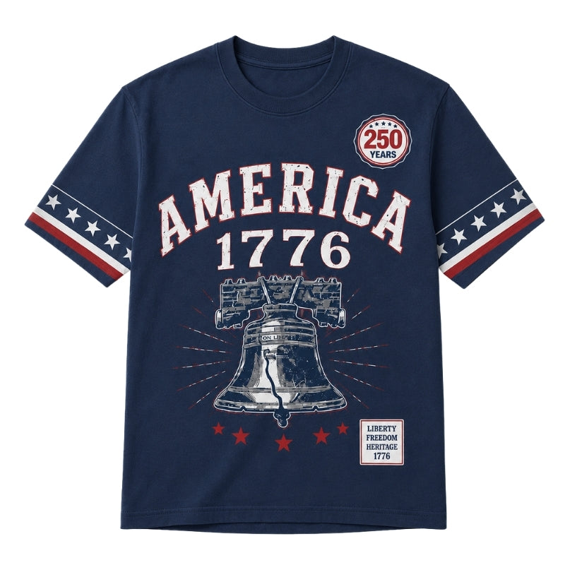 America 250th Anniversary Pajamas Short Sleeve - Navy Bell America