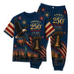 America 250th Anniversary Pajamas Short Sleeve - Night Eagle Bell