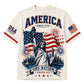 America 250th Anniversary Pajamas Short Sleeve - One Nation Liberty Flag