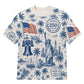 America 250th Anniversary Pajamas Short Sleeve - Palm Skyline Bell