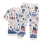 America 250th Anniversary Pajamas Short Sleeve - Patriotic Icon Collage