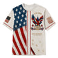 America 250th Anniversary Pajamas Short Sleeve - Split Flag Eagle
