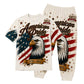 America 250th Anniversary Pajamas Short Sleeve - Stars Pride Eagle