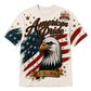 America 250th Anniversary Pajamas Short Sleeve - Stars Pride Eagle