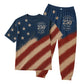 America 250th Anniversary Pajamas Short Sleeve - Weathered Flag Sweep