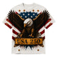 America 250th Anniversary Pajamas Short Sleeve - Winged USA Eagle