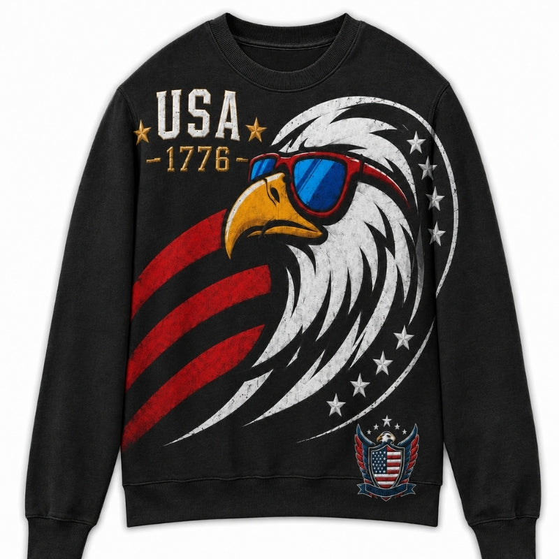 America 250th Anniversary Sweater - Cool Eagle Sunglasses USA