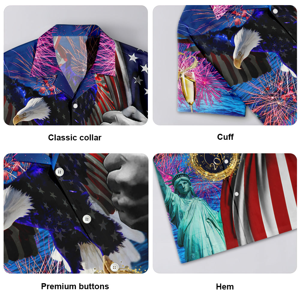 New America Christmas Celebration Vintage Style - Hawaiian Shirt
