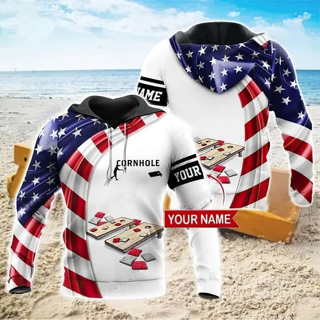 American Cornhole Custom Art – 3D Hoodie