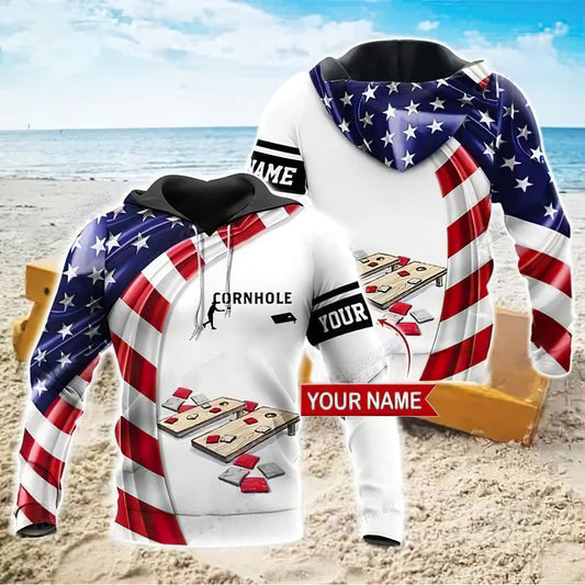 American Cornhole Custom Art – 3D Hoodie