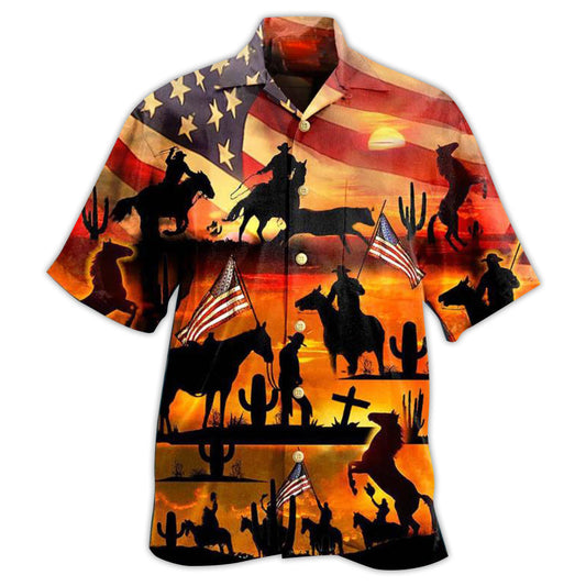 America Cowboy Sunset Edition – Hawaiian Shirt