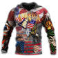 America Freedom Reigns Flag Style - 3D Hoodie