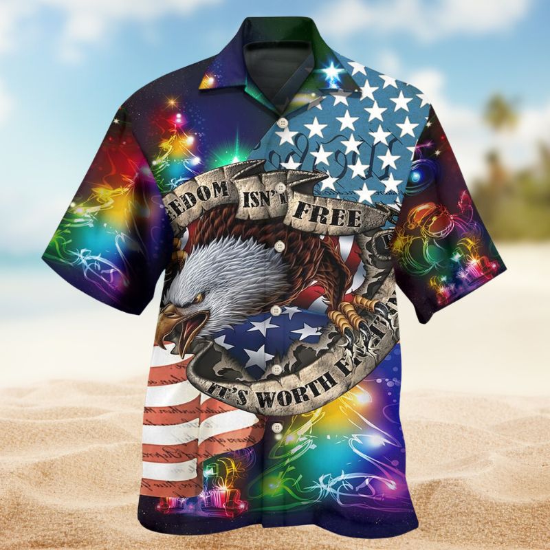 America Freedom Eagle Christmas – Hawaiian Shirt