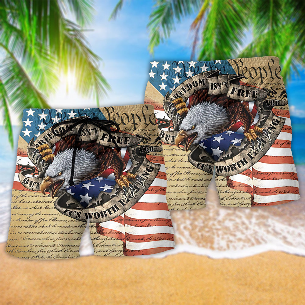 America Freedom Worth Fighting For – Beach Short