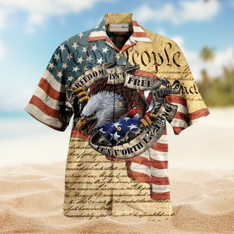America Freedom Worth Fighting For Edition – Hawaiian Shirt