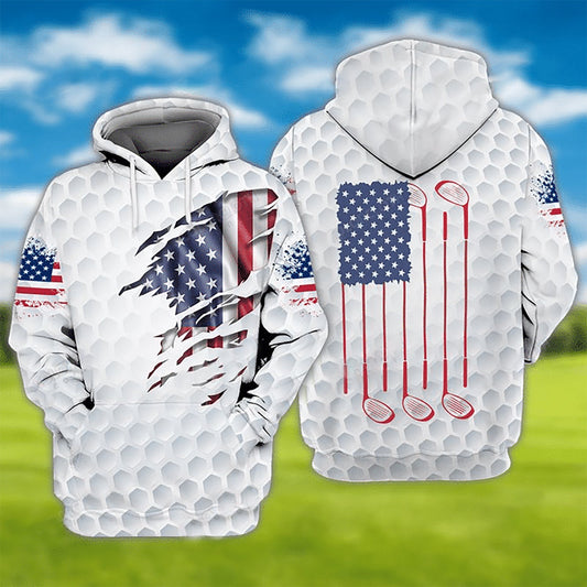 American Golf Art – 3D Hoodie