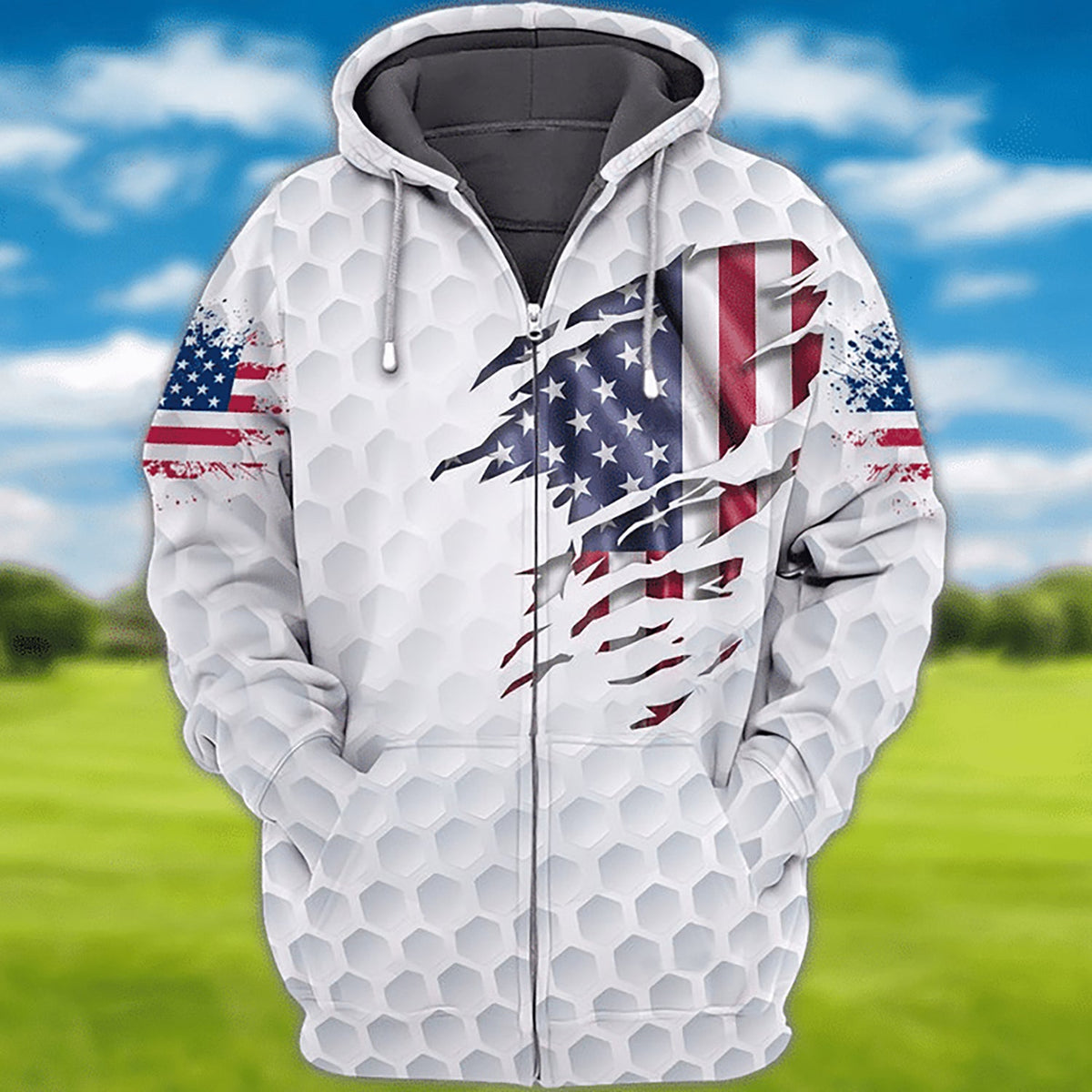 American Golf Art – 3D Hoodie