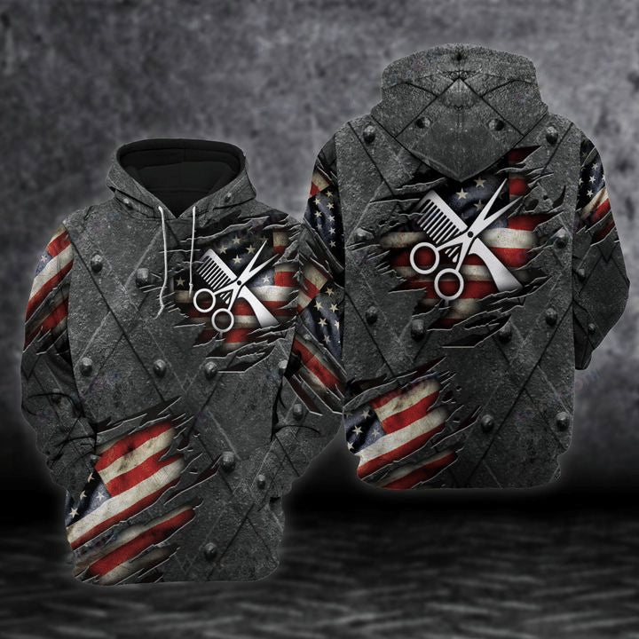 American Hair Stylist Art – 3D Hoodie