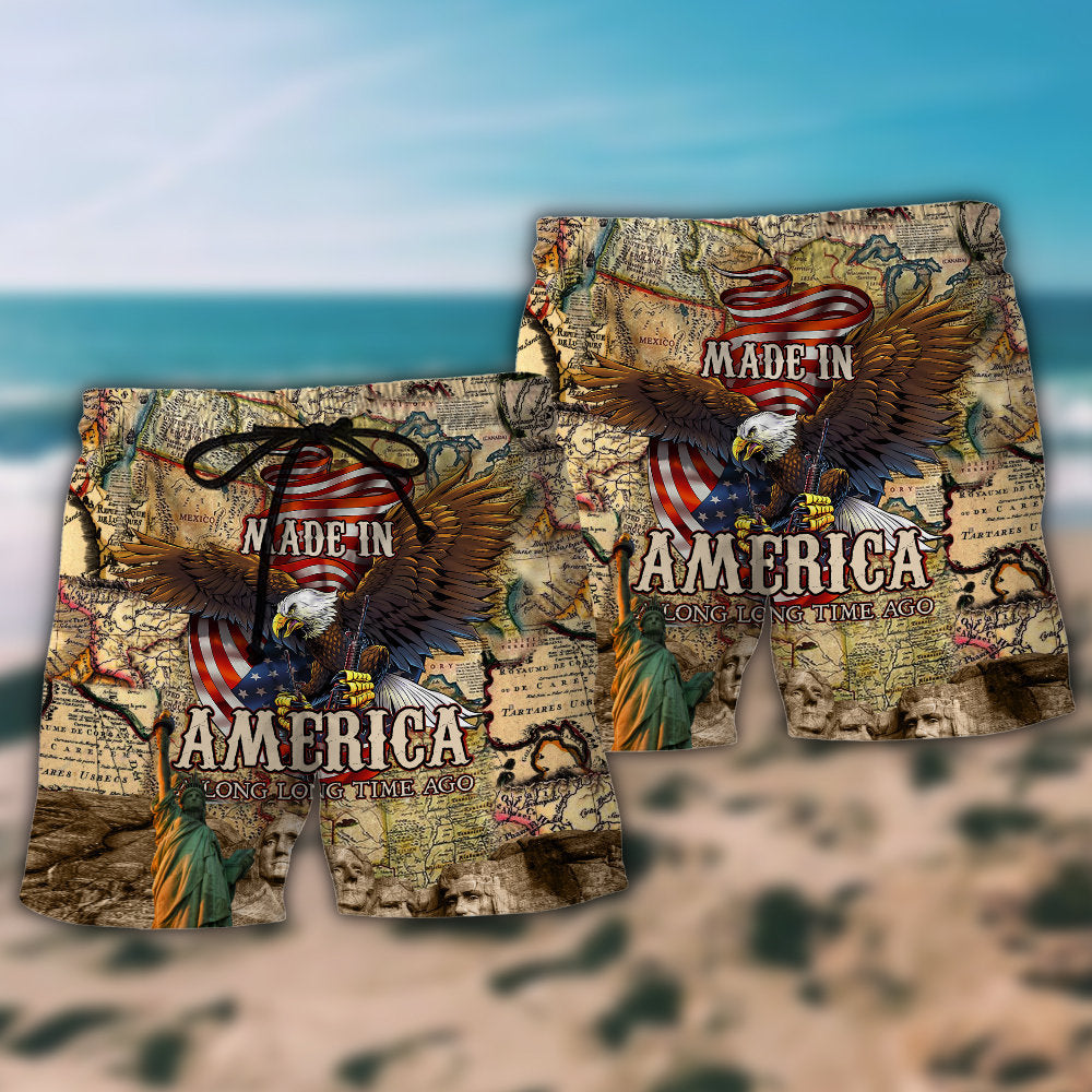 Made In America Vintage Style Art – Beach Short