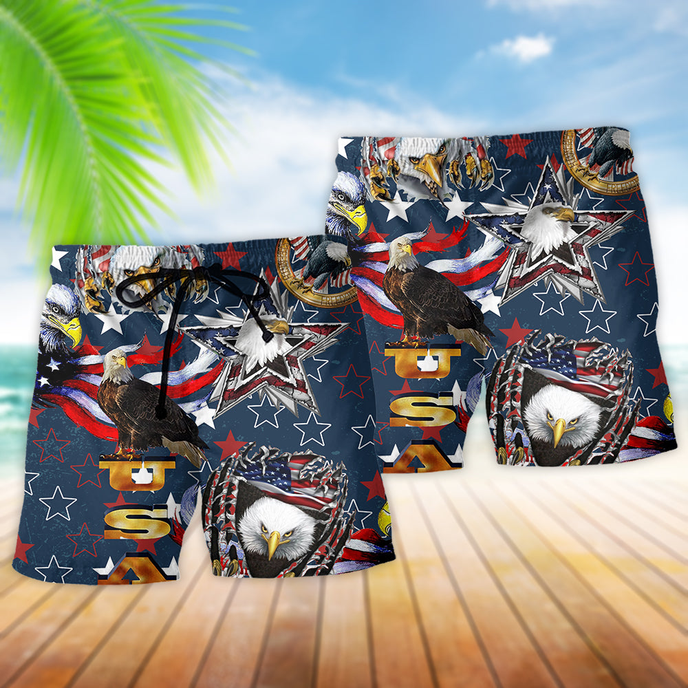 American Eagle Love Patriotic Style – Beach Short