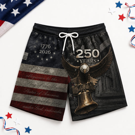 America 250th Anniversary Beach Short - Liberty Brush Swim