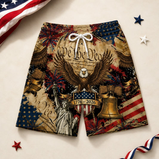 America 250th Anniversary Beach Short - We The People Design