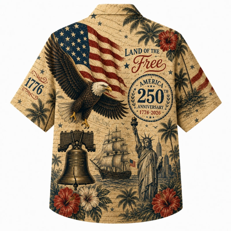 America 250th Anniversary Celebration Hawaiian Shirt