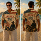 America 250th Anniversary Wide Hawaiian Shirt - Vintage Western Cowboy Print