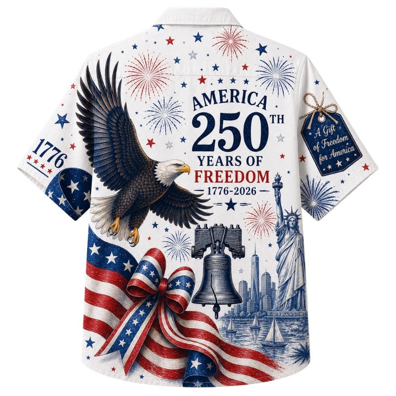 America 250th Freedom Gift Hawaiian Shirt 1776-2026