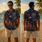 America 250th Patriotic Eagle Flag Hawaiian Shirt