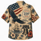 America 250th Vintage Eagle Island Hawaiian Shirt
