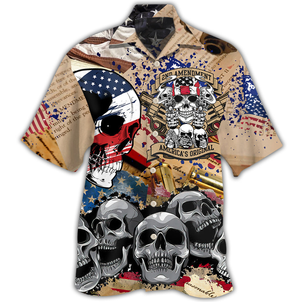 America Freedom Skull Inspired Pattern – Hawaiian Shirt