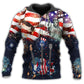 America Guitar Liberty Style - 3D Hoodie